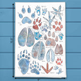 Animal Tracks Tea Towel – Mountain Hiking Decor – Avery's Home