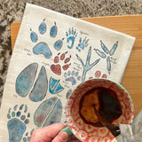 Animal Tracks Tea Towel – Mountain Hiking Decor – Avery's Home