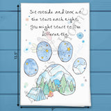 Stars Dogs Camping Tea Towel – Under the Sky Decor – Avery's Home