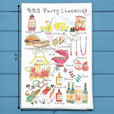 BBQ Grilling Checklist Tea Towel – Backyard Decor – Avery's Home