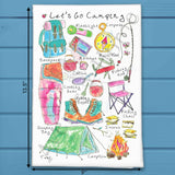 Let’s Go Camping Tea Towel – Nature Explorer Decor – Avery's Home