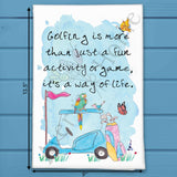 Golf Lifestyle Tea Towel – Tee Time Decor – Avery's Home