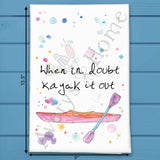 Kayaking Tea Towel – Outdoor Paddler Gift – Avery's Home