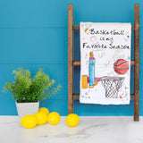 Basketball Tea Towel – Game Night Decor – Avery's Home
