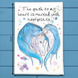 Horse Heart Tea Towel – Equine Love Decor – Avery's Home