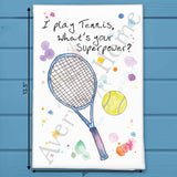 Tennis Sport Tea Towel – Match Day Gift – Avery's Home