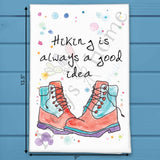 Hiking Tea Towel – Trail Adventure Decor – Avery's Home