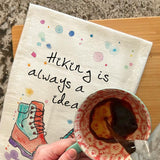 Hiking Tea Towel – Trail Adventure Decor – Avery's Home