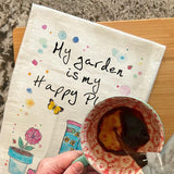 Gardening Tea Towel – Happy Place Decor – Avery's Home