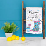 Gardening Tea Towel – Happy Place Decor – Avery's Home