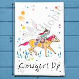 Cowgirl Tea Towel – Rodeo Western Decor – Avery's Home