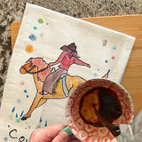 Cowboy Tea Towel – Rodeo Western Decor – Avery's Home