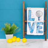 Love Golf Tea Towel – Green Sporty Decor – Avery's Home