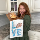 Love Football Tea Towel – Game Day Gift – Avery's Home