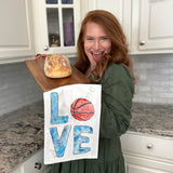 Love Basketball Tea Towel – Sporty Decor – Avery's Home