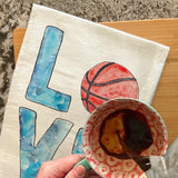 Love Basketball Tea Towel – Sporty Decor – Avery's Home