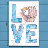 Love Baseball Tea Towel – All-American Gift – Avery's Home