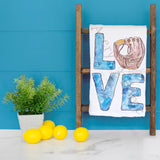 Love Baseball Tea Towel – All-American Gift – Avery's Home