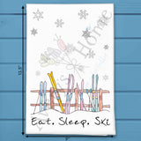 Ski All Day Tea Towel – Winter Sport Decor – Avery's Home