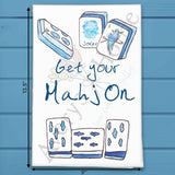 Mahjong Funny Tea Towel – Game Night Gift – Avery's Home