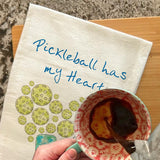 Pickleball Valentine Tea Towel – Sporty Heart Gift – Avery's Home