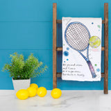 Tennis & Wine Tea Towel – Match Day Humor – Avery's Home