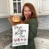 Canasta Strategy Tea Towel – Meld Humor Decor – Avery's Home