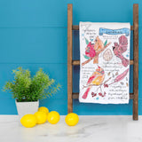 Cardinal Bird Facts Tea Towel – Nature Decor – Avery's Home