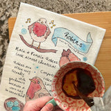 Robin Bird Facts Tea Towel – Gardener Decor – Avery's Home