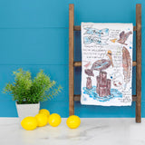 Pelican Bird Facts Tea Towel – Coastal Wildlife Decor – Avery's Home