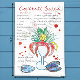 Cocktail Sauce Recipe Tea Towel – Zesty & Classic