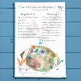 Game Day Dip Recipe Tea Towel – Football Favorite