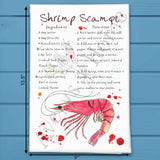 Shrimp Scampi Recipe Tea Towel – Garlic Lemon Dream