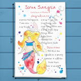 Siren Sangria Recipe Tea Towel – Sweet Coastal Pour