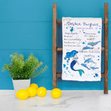 Dolphin Daiquiri Recipe Tea Towel – Splashy Summer Treat