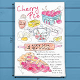Cherry Pie Recipe Tea Towel – Just Like Grandma’s