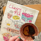 Cherry Pie Recipe Tea Towel – Just Like Grandma’s
