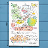 Apple Pie Recipe Tea Towel – Warm, Sweet & Classic