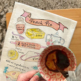 Peach Pie Recipe Tea Towel – Georgia’s Sweetest