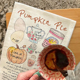 Pumpkin Pie Recipe Tea Towel – Spiced Fall Favorite