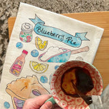 Blueberry Pie Recipe Tea Towel – Berry Delicious