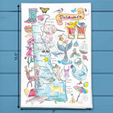 Delaware State Map Tea Towel – First State Style