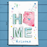 HOME in Arizona Tea Towel – Cactus & Canyon Love