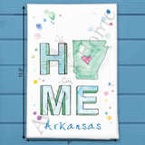 HOME in Arkansas Tea Towel – Natural State Roots