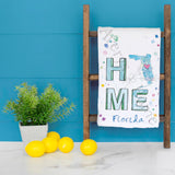 HOME in Florida Tea Towel – Salt Air & Palm Trees