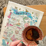 Georgia State Map Tea Towel – Peaches & Pride