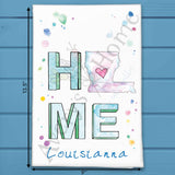 HOME in Louisiana Tea Towel – Gumbo, Jazz & Joy