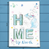 HOME in Upper Michigan Tea Towel – Yooper Style