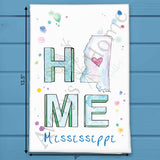 HOME in Mississippi Tea Towel – Sweet Tea & Soul