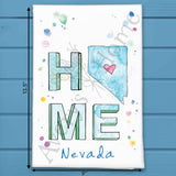 HOME in Nevada Tea Towel – Cactus & Casinos